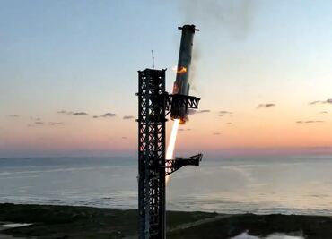 VIDEOS: SpaceX recupera el propulsor de megacohete Starship; tras primer vuelo de prueba de 9 minutos
