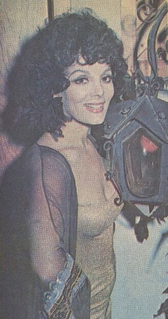 Sasha Montenegro en agosto de 1979. Vivió en San Ángel con su esposo, el cirujano Juan Barrón. Hemeroteca EL UNIVERSAL.