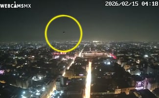 Captan a OVNI en cielo nocturno de la CDMX; video se viraliza en X