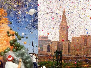 Lanzaron más de un millón globos para entrar al Guinness y ocurrió una tragedia: “Querían hacer algo grande”