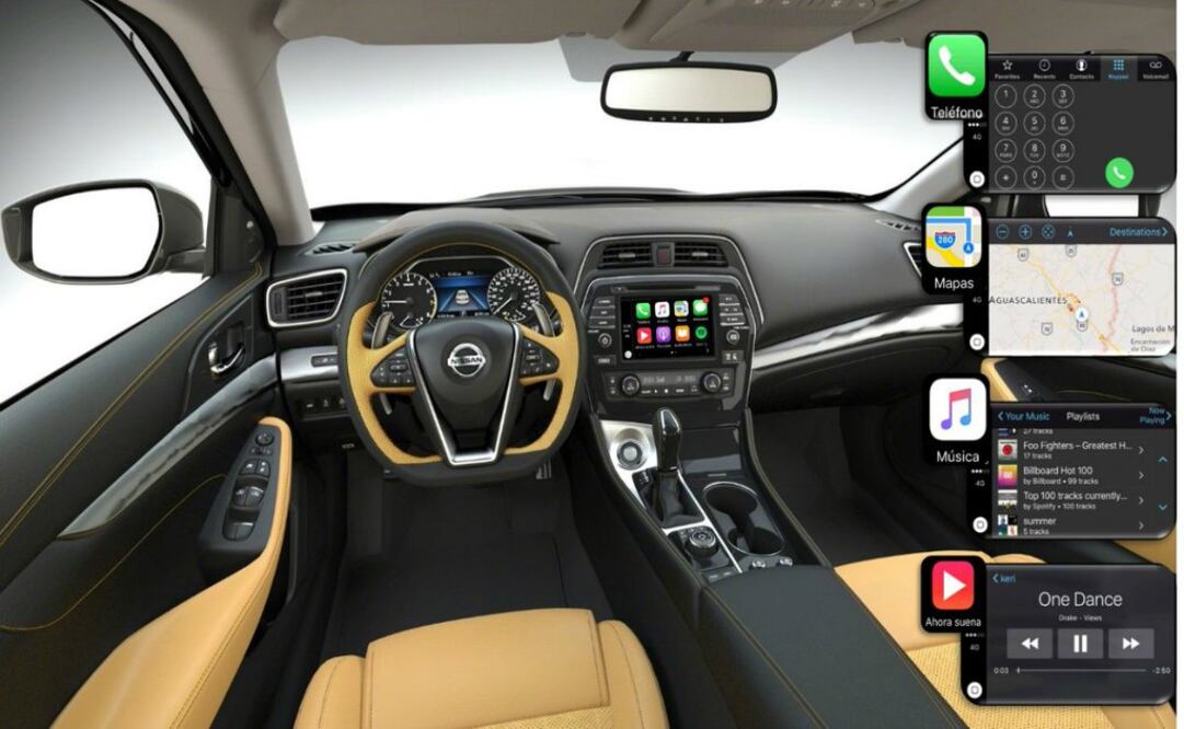 Actualmente Apple CarPlay es compatible con los modelos iPhone 5, iPhone 5c, iPhone 5s, iPhone SE, iPhone 6, iPhone 6 Plus, iPhone 6s, y iPhone 6s Plus