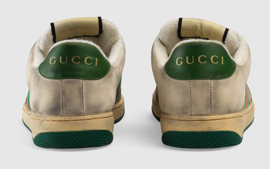 Gucci lanza tenis sucios. Foto: Cortesía