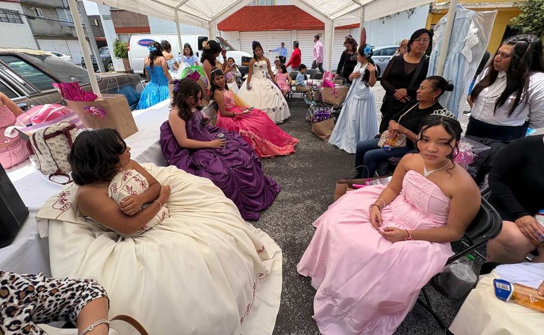 50 niñas pacientes oncológicas festejan sus XV años este 24 de agosto de 2025. Foto: Especial