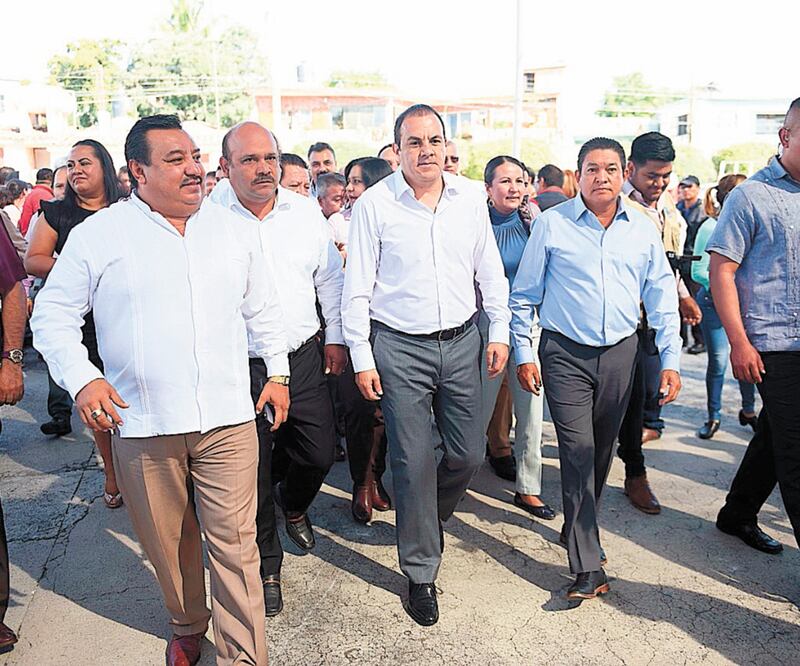 El gobierno de Cuauhtémoc Blanco presentó ayer el programa de inversión para la zona metropolitana de Cuernavaca. Foto/ESPECIAL