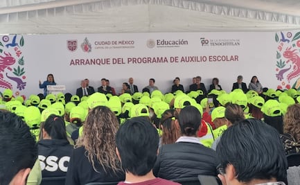 Clara Brugada arranca programa “Auxilio Escolar”; despliegan un servidor público en cada secundaria y prepa de CDMX