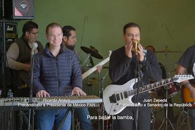 Anaya y Zepeda cantan "La Bamba" en nuevo spot