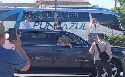 Piden ayuda a Sheinbaum en La Paz, Baja California; manifestantes lanzan SOS