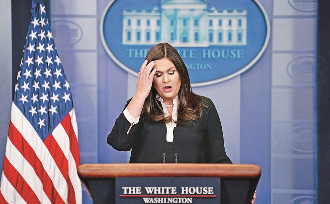 Sarah Huckabee Sanders, portavoz de la Casa Blanca. Foto: Archivo / EL UNIVERSAL