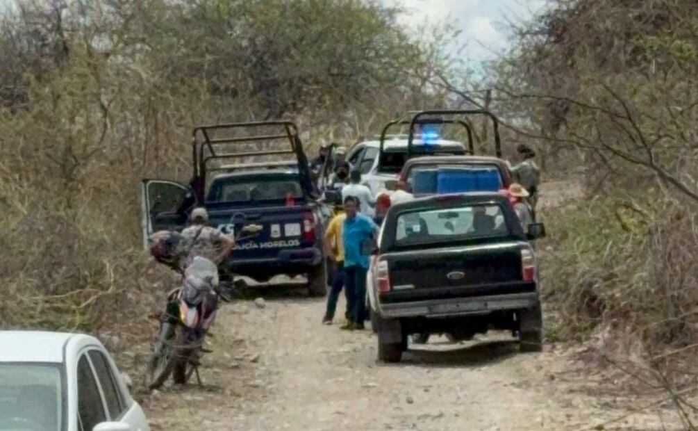 Movilización policiaca ante el hallazgo del joven de 14 años desaparecido hace dos días en Morelos (30/05/2025). Foto: Especial