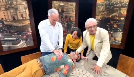 Video viral: López-Gatell enciende las redes con polémica reaparición en TV; intenta “reanimar” a un paciente