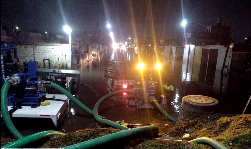 Los municipios de Mineral del Monte y Mineral de la Reforma, en Hidalgo, implementaron el plan DN-III ante los daños que ocasionaron las intensas lluvias la tarde noche de ayer, lunes 2 de junio de 2025. Foto: especial