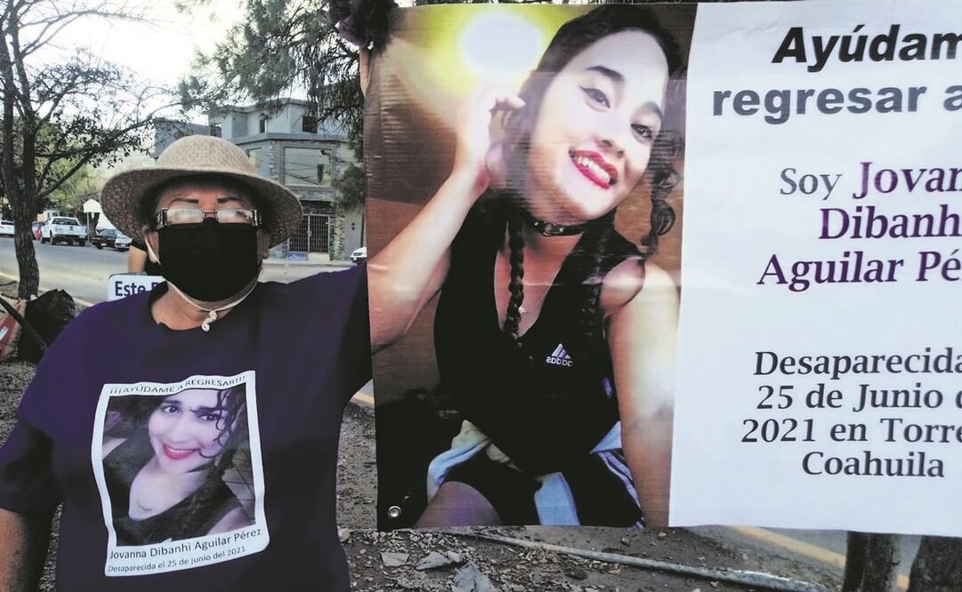 María Guadalupe Pérez busca a su hija Dibanhi, quien desapareció desde hace 10 meses en Torreón, Coahuila. Foto: Especial.