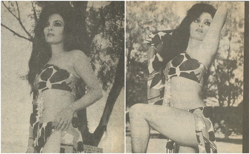 Sasha Montenegro en 1978. Su belleza y figura cautivó en México. Hemeroteca EL UNIVERSAL.