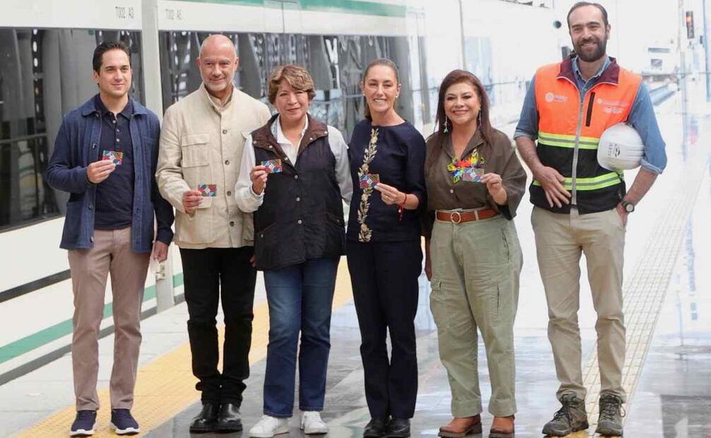 Sheinbaum inicia recorridos del Tren Insurgente, acompañada de la gobernadora del Estado de México, Delfina Gómez y la Jefa de Gobierno de la CDMX, Clara Brugada este 26 de octubre de 2025 / Foto tomada de X @SICTmx