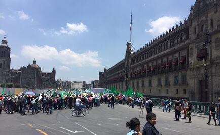 Marcha del Frente Auténtico del Campo llega al Zócalo
