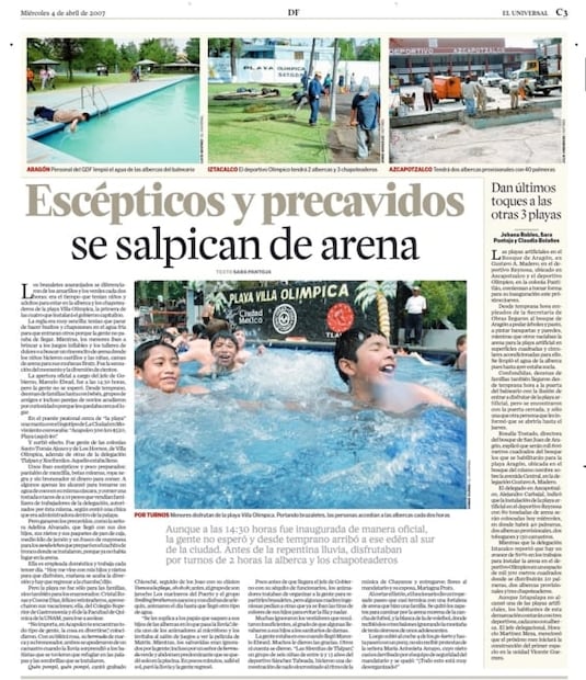 A 15 años de las playas en el DF