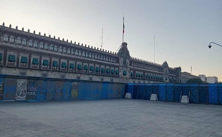 Palacio Nacional y Catedral amanecen blindados; se preparan con vallas por marcha del #25N