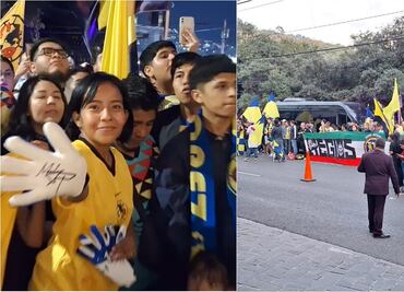América recibe colorida y caótica serenata previo a la Gran Final; los jugadores salieron con la afición