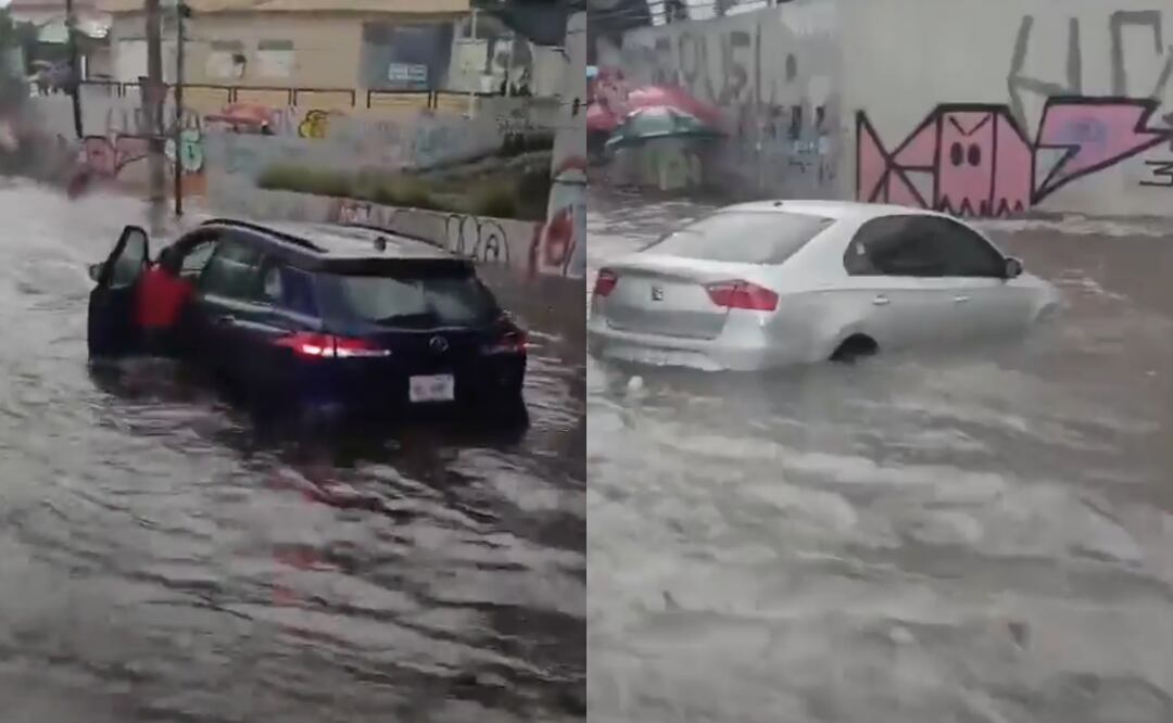 Inundaciones en el Edomex debido a las intensas lluvias de este sábado (31/05/2025). Foto: Captura de video