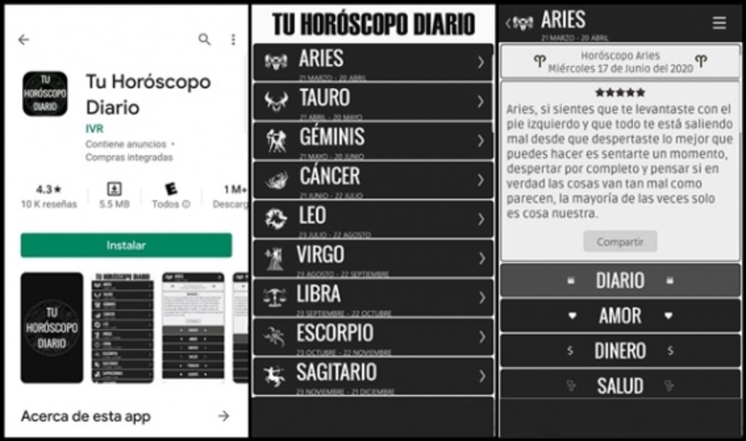 Aplicaciones para conocer tu horóscopo 