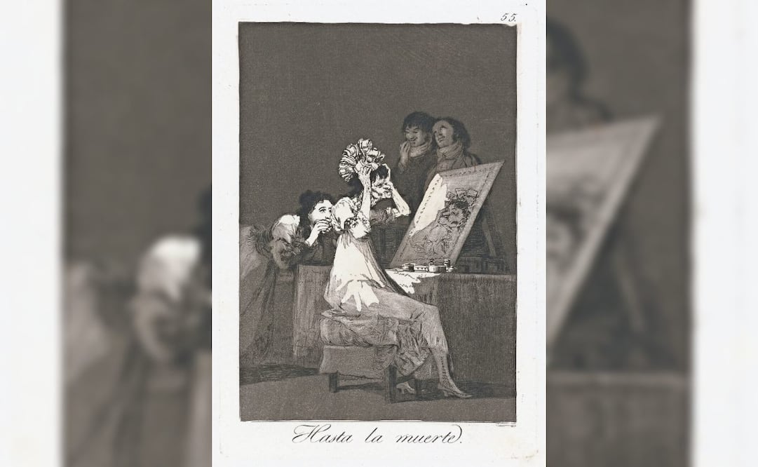 Hasta la muerte, obra que es parte de la serie Los Caprichos. Foto: “Goya. La obra gráfica completa”