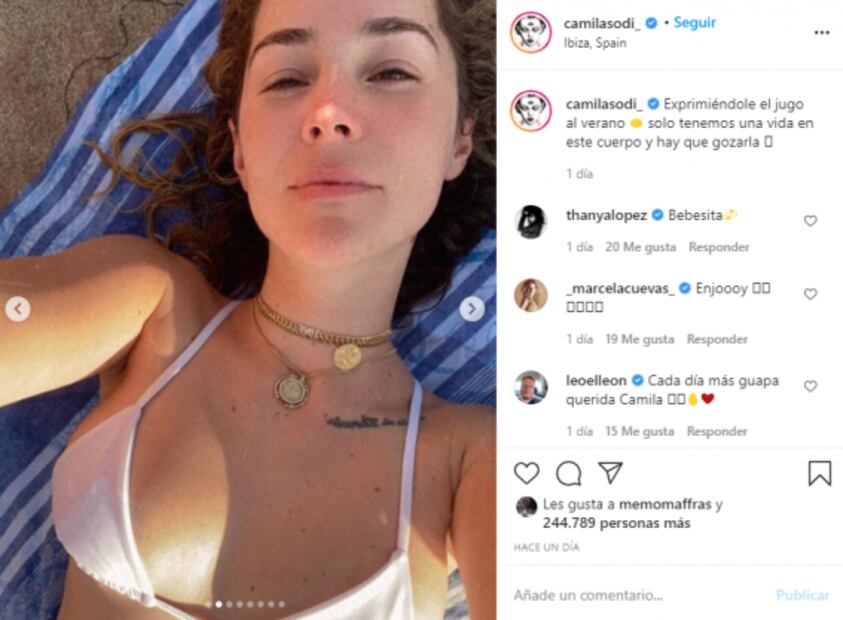 El bikini blanco de Camila Sodi con el que enamoró a Iván Sánchez 