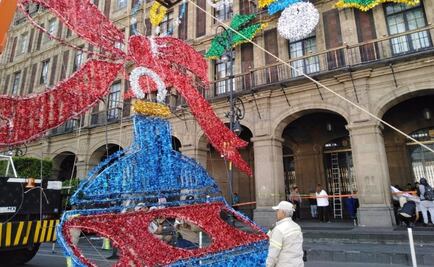 Inician trabajos de alumbrado navideño en el Centro Histórico