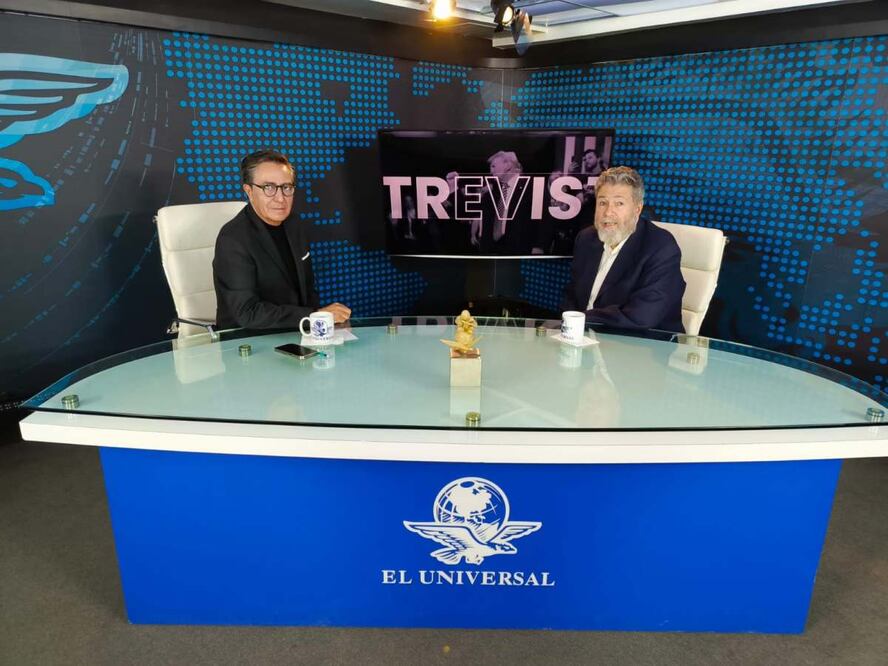 David Aponte dialogó con el embajador Miguel Ángel González Félix en Con los de Casa. Foto: Diego Prado/ EL UNIVERSAL