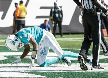 Los Dolphins caen ante Jets y vuelven a quedarse sin quarterback por lesión