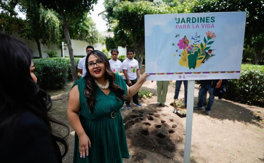 “Vamos a llegar a 4 mil 500 Jardines para la Vida" dijo la representante de Sedema (08/07/2025). Foto: Especial