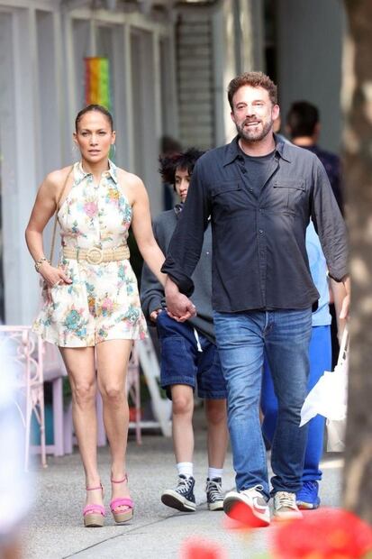 Jennifer López y Ben Affleck. Fuente: Twitter @Showmundialshow
