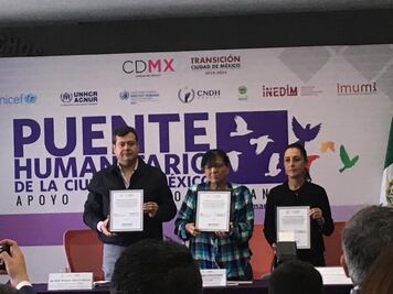 Autoridades de CDMX envían apoyo para atender a caravana migrante