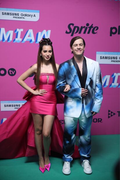 Domelipa y Guaynaa, los conductores oficiales de los MTV Miaw 2023. Foto: German Espinosa/EL UNIVERSAL.