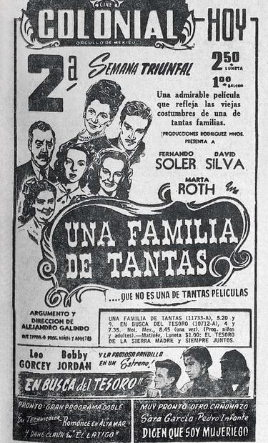 La manera casi abrupta en que la cinta finaliza, con el diálogo entre la madre de Maru, doña Gracia (interpretada por Eugenia La negra Galindo) y el propio Fernando Soler, donde la mamá afirma que a sus demás hijos no se les prohibirá nada, frase que fue muy criticada por muchos en aquella época, pues decían que se arremetía contra los valores morales de la familia Mexicana. En la imagen el cartel de esta cinta de 1948. Hemeroteca EL UNIVERSAL.