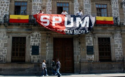 Profesores de la Universidad Michoacana emplazan a huelga