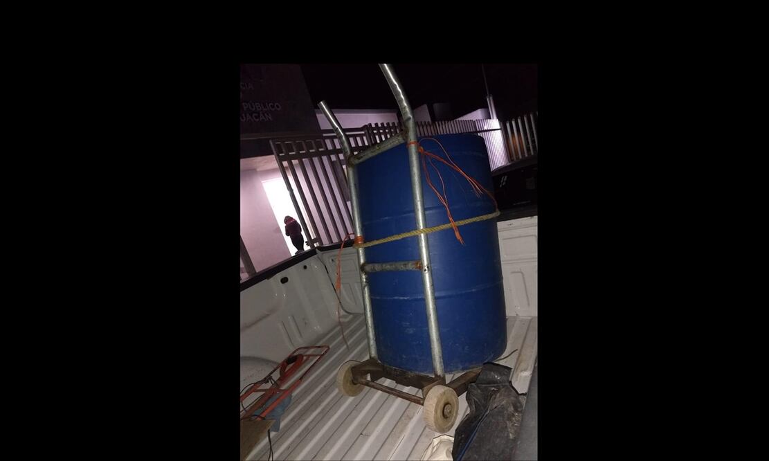 La mujer había intentado disolver a su paeja en sosa caustica en un tambo de 200 litros. FOTO: Archivo/EL UNIVERSAL/