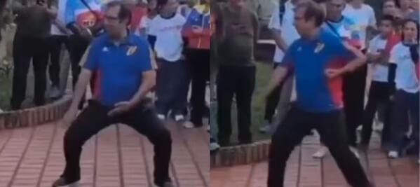 VIDEO: Adán Chávez, hermano del fallecido Hugo Chávez, hace demostración de karate; es para enfrentar a EU, dice