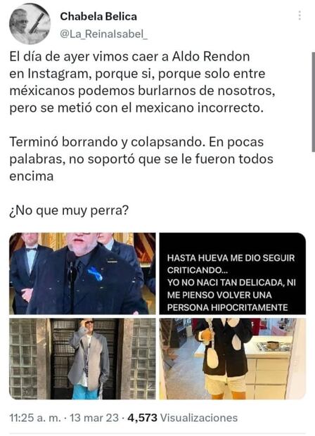 Aldo Rendón, el estilista acusado de gordofobia por meme contra Guillermo del Toro