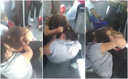 "Ya tía, ya, por favor": Graban pelea entre mujeres en camión de RTP en la CDMX