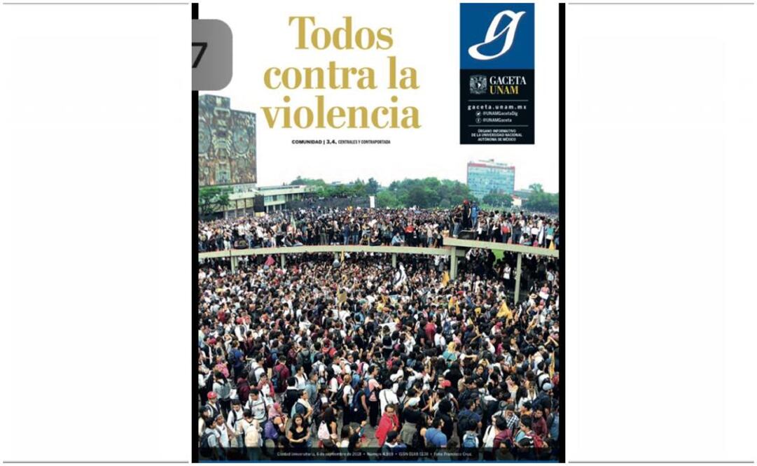 El rector comparte la indignación, dice Graue en Gaceta de la UNAM