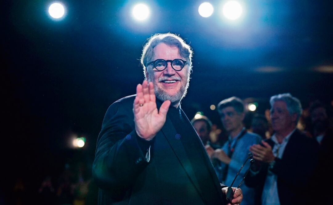 Guillermo del Toro fue ovacionado. Foto: AFP