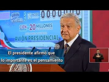 Saludo de paz se puede hacer con la mente: AMLO