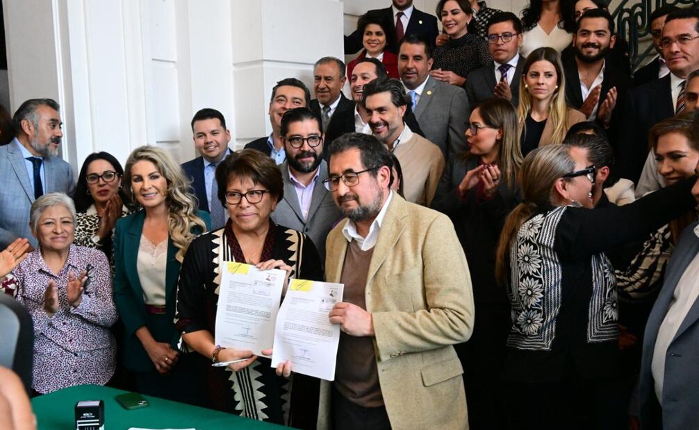 La presidenta de la Mesa Directiva, Martha Ávila, y pidió a los diputados locales darle celeridad a esta aprobación (14/11/2024). Foto: Especial