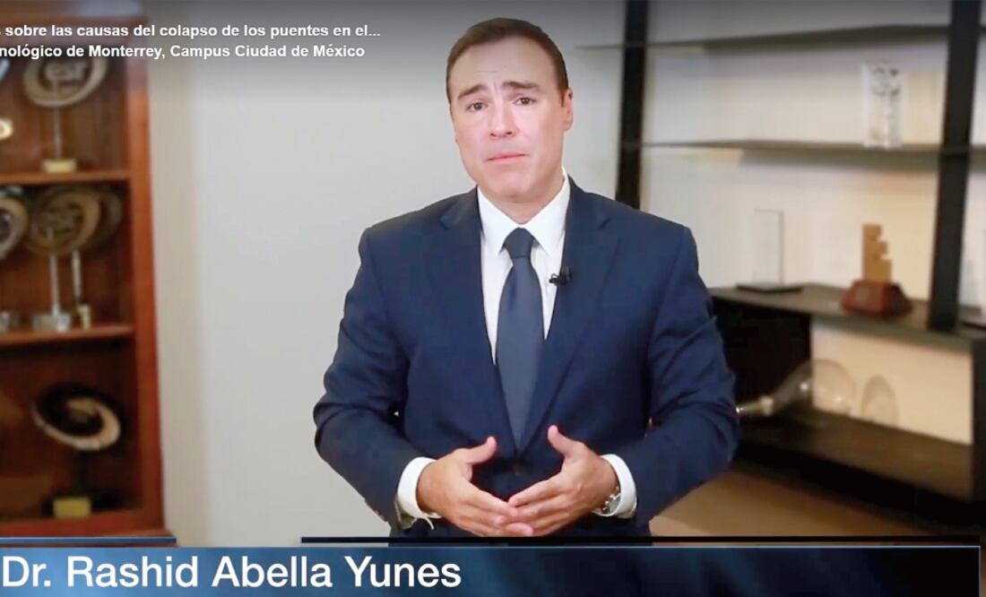 Rashid Abella Yunes, vicepresidente de la región CDMX del Tec, dijo que aunque edificios del plantel no tienen daños estructurales y pueden ser reutilizados, la institución decidió hacer una construcción totalmente nueva y segura. (TOMADA DE VIDEO)