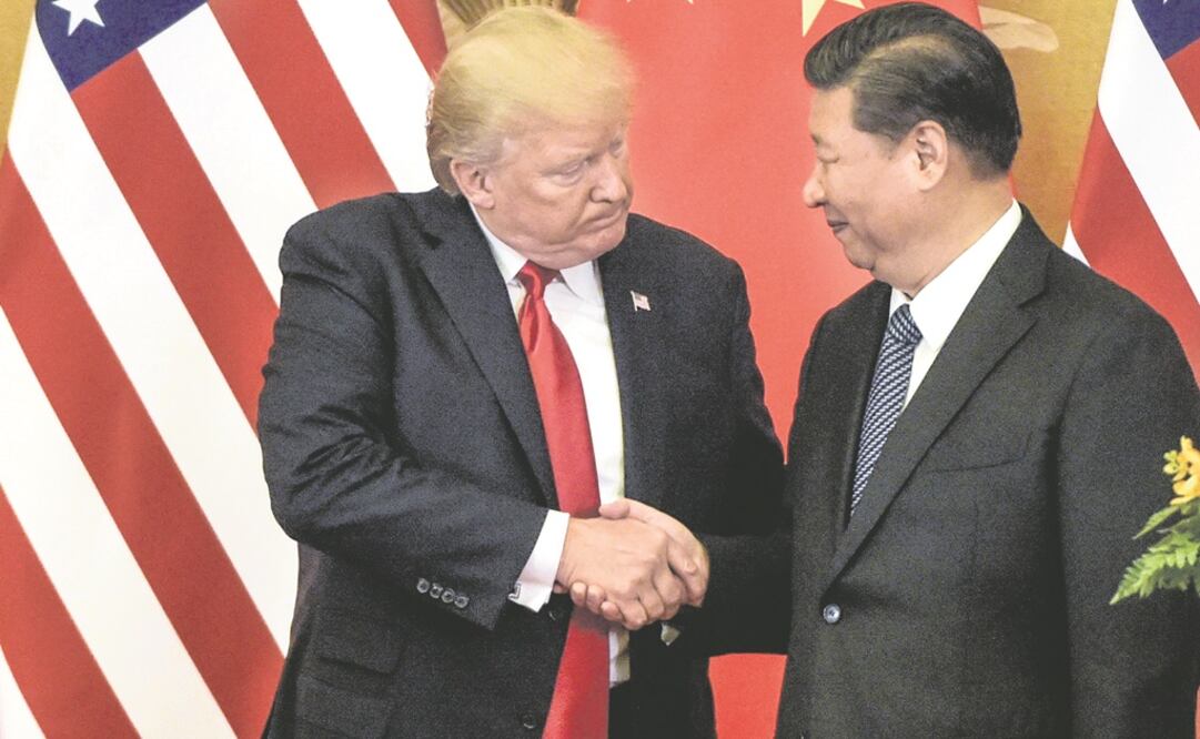Los analistas expusieron que las amenazas entre Estados Unidos y China, que presiden Donald Trump y Xi Jinping, respectivamente, pueden provocar una catástrofe global. Foto: FRED DUFOUR. AFP
