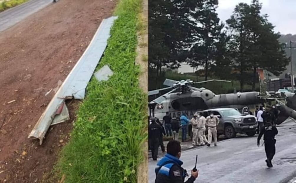 Se desploma en Hidalgo aeronave de la Marina en la que viajaba el secretario de gobierno de Veracruz