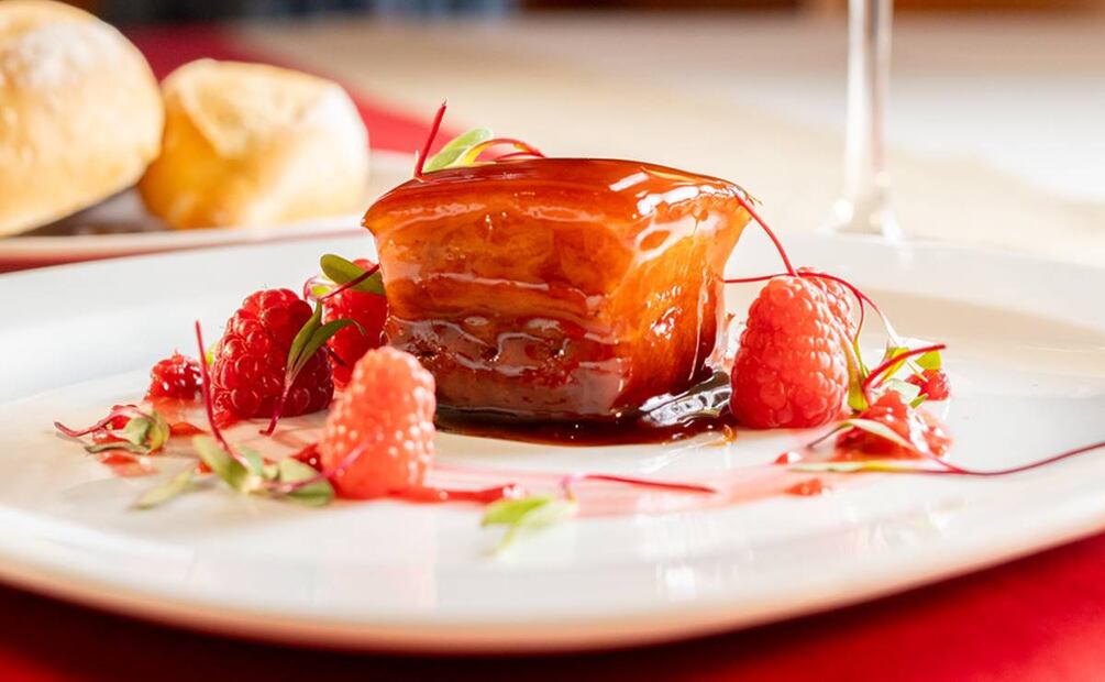 Panceta caramelizada. Foto: cortesía