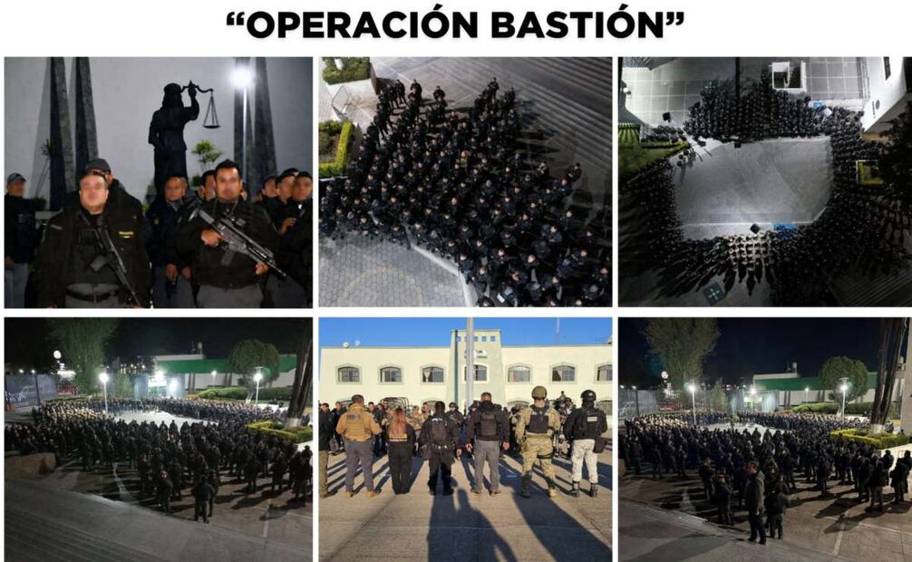 La Marina Armada y la Guardia Nacional, en conjunto con el Centro Nacional de Inteligencia y la Fiscalía del Estado de México, pusieron en marcha la “Operación Bastión". Foto: Especial