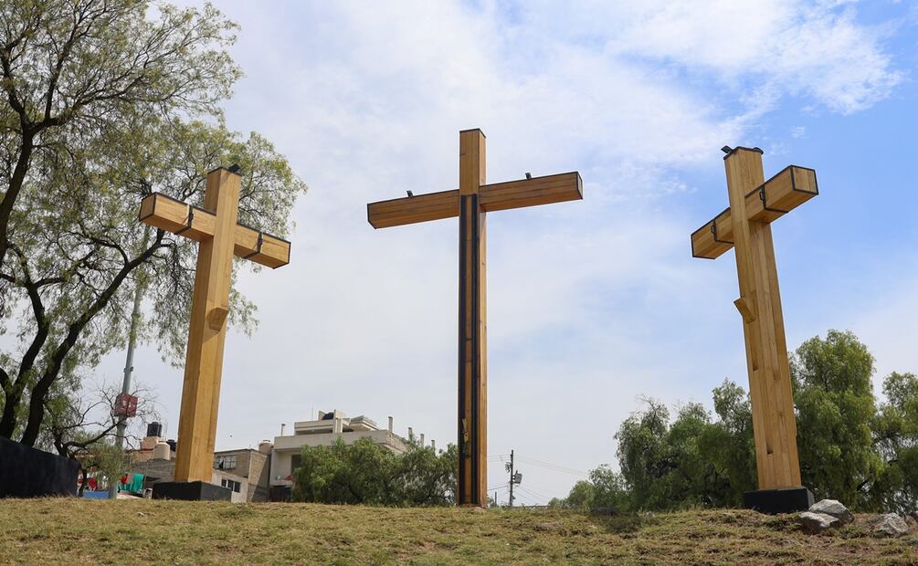Preparativos para el viacrucis en Iztapalapa. Foto: Hugo Salvador/ El Universal