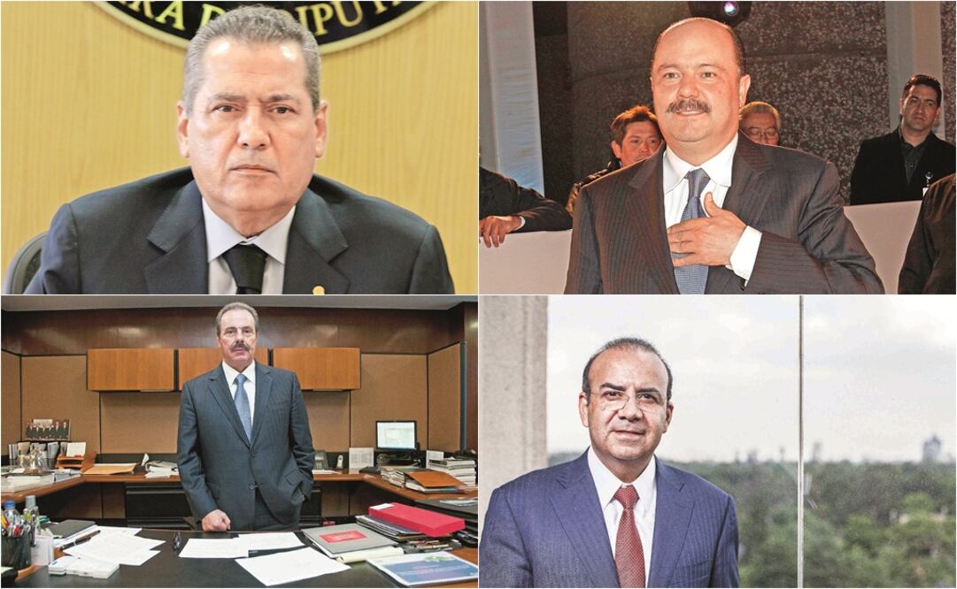 LOS ASPIRANTES. Manlio Fabio Beltrones, César Duarte Jáquez, Enrique Martínez y Alfonso Navarrete (ESPECIAL)